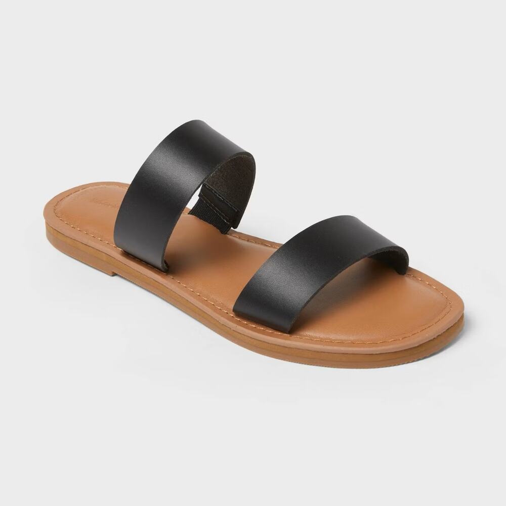 Women’s Freya Footbed Sandals - Universal Thread - Black